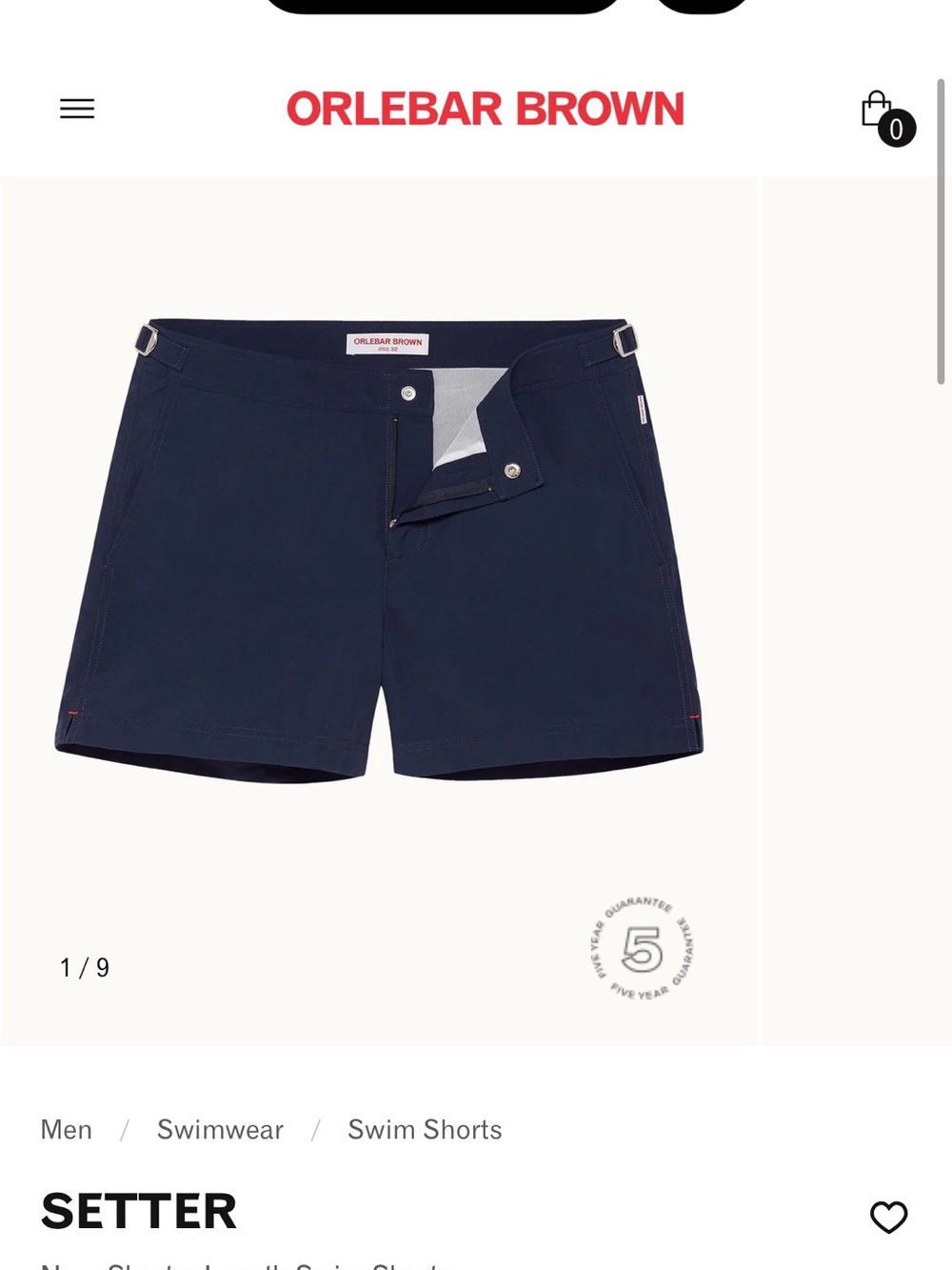 Orlebar Brown  Adjustable Side-Tab Swim Shorts